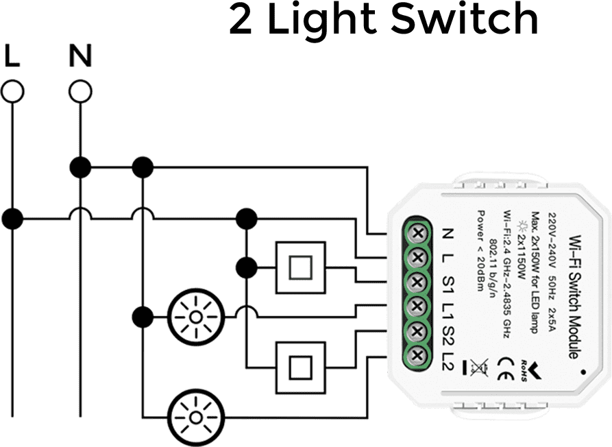 2 Light Switch