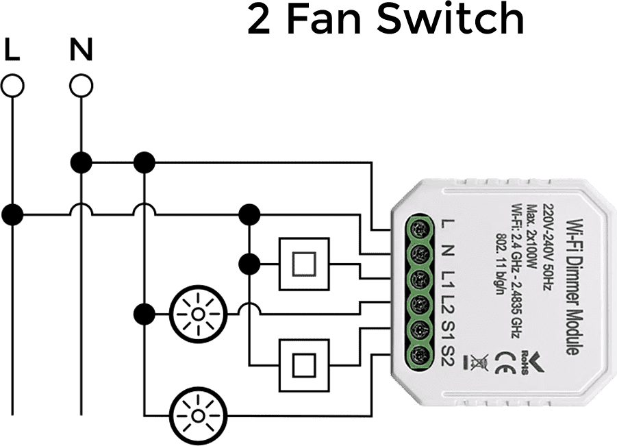 2 Fan Switch