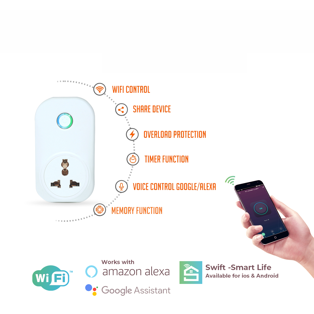 Swift Smart Wifi Control Fingerprint Door Lock Electronic-E201