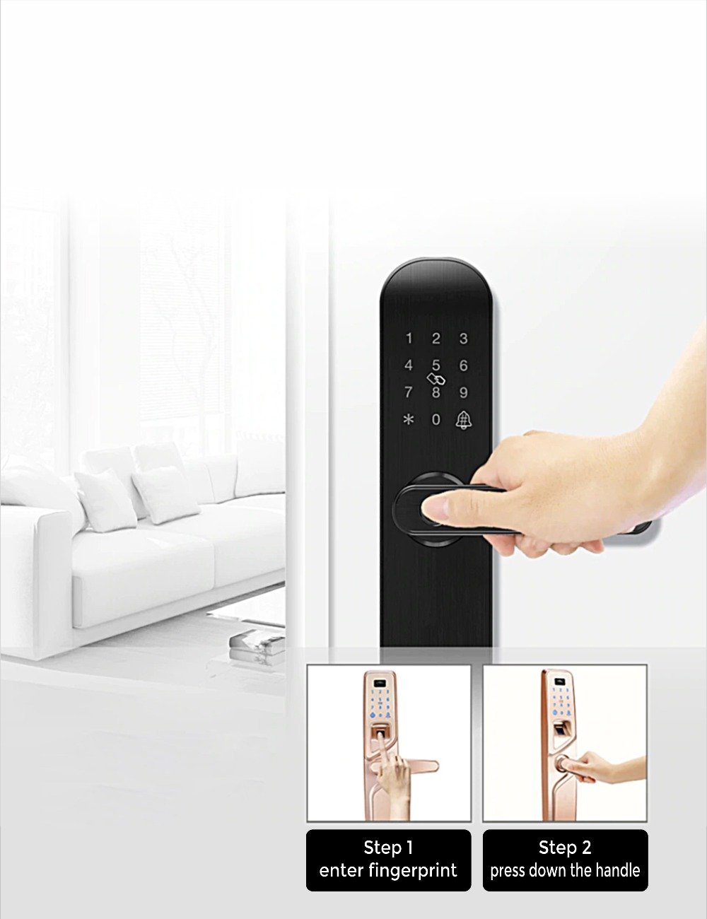 Swift Smart Wifi Control Fingerprint Door Lock Electronic-E201